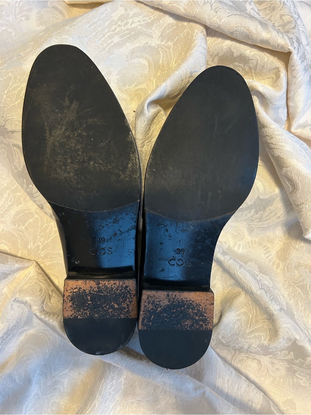 COS Black Leather Penny Loafers for women size 39 - Picture 4 of 6